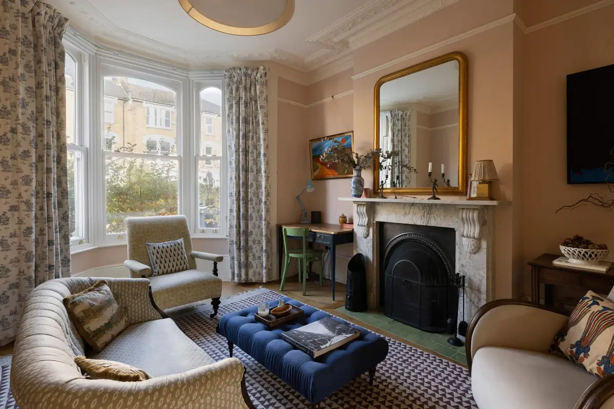 A Victorian Home with a Rich Burgundy Kitchen and Danish Brick Extension 1 rich-burgundy-kitchen-victorian-family-home-london
